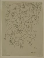 Lot 314 - George Grosz (German 1893-1959)  FW
'CAFE HAUS'
Signed and inscribed in ink l.r.
