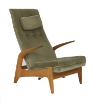 Lot 830 - A 'Rock 'n' Rest' oak reclining armchair
