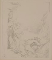 Lot 267 - Charles Haslewood Shannon RA (1863-1937) 
'THE INFANCY OF BACCHUS';
'HARVEST';
'UNTITLED'
Three lithographs
image 26 x 26cm