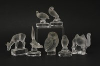 Lot 172 - Seven Lalique figures