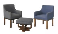Lot 596 - A matched pair of armchairs