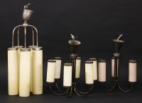 Lot 601 - A six-branch hanging electrolier