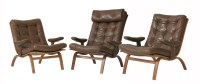 Lot 643 - A pair of Swedish bentwood armchairs