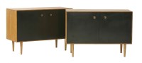 Lot 708 - A pair of Danish oak cabinets