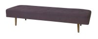 Lot 775 - A purple upholstered day bed