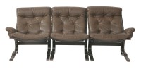Lot 798 - Three stained cantilever armchairs
