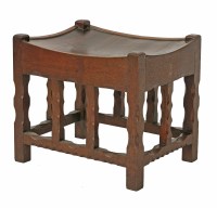 Lot 471 - An oak stool