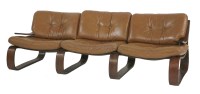 Lot 660 - A Norwegian bentwood three-seater settee