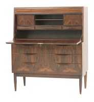 Lot 796 - A Danish rosewood bureau