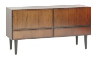 Lot 812 - A Danish rosewood chest of four drawers
