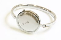 Lot 69 - A ladies' stainless steel mechanical bangle watch