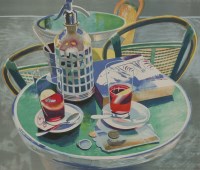 Lot 268 - Glynn Boyd Harte (1948-2003)
STILL LIFE OF A SODA SIPHON AND GLASS
Lithograph printed in colours