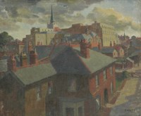 Lot 397 - Clifford Charman (1910-1992)
'CHELMSFORD ROOFTOPS'
Signed and dated '53 l.r.