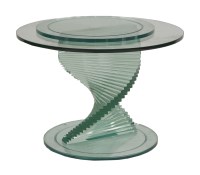 Lot 672 - A modern glass occasional table