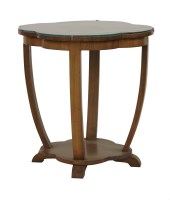 Lot 498 - An Art Deco walnut occasional table