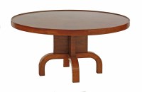 Lot 499 - An Art Deco walnut and rosewood coffee table