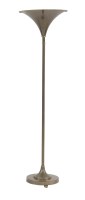 Lot 502 - A brass and metal uplighter