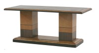 Lot 509 - An Art Deco walnut coffee table