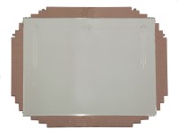Lot 511 - An Art Deco stepped wall mirror