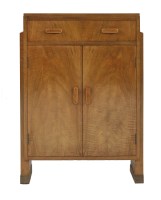 Lot 515 - An Art Deco walnut side cabinet