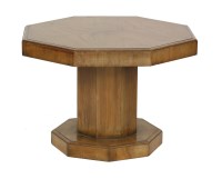 Lot 516 - A walnut octagonal table