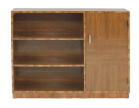 Lot 519 - An Art Deco walnut low bookcase