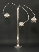 Lot 782 - A chrome standard lamp