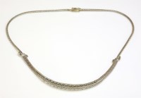 Lot 426 - A white gold diamond set collarette