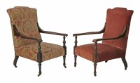 Lot 470 - A pair of 'Saville' armchairs