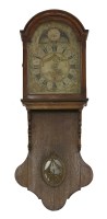 Lot 258 - A painted Dutch wall clock