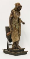 Lot 55 - A spelter figure of an Arab girl