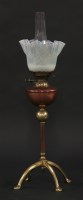 Lot 276 - A Benson brass oil lamp
