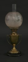 Lot 288 - A Victorian brass oil lamp