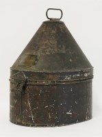 Lot 124 - A Victorian officer's blue cloth helmet