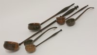 Lot 81 - Six treen ladles