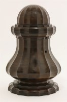 Lot 89 - A heavy laburnum box and cover