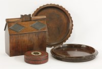 Lot 93 - A treen money box