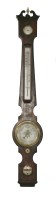Lot 254 - A rare mahogany wheel barometer