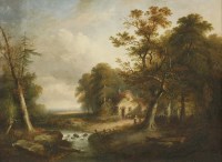 Lot 210 - John Warkup Swift (1815-1869)
A WOODED LANDSCAPE