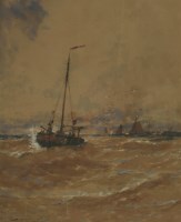 Lot 163 - Thomas Bush Hardy (1842-1897)
‘AT ANCHOR’
Signed and inscribed with title l.l.