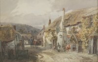 Lot 166 - Alfred Leyman (1856-1933)
'THE SHIP INN AT PORLOCK'
Signed l.r.