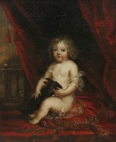Lot 189 - Follower of Sir Peter Lely
A SEATED BOY WITH A RABBIT
Oil on canvas
28 x 24cm