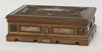 Lot 47 - A Victorian oak casket