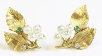 Lot 470 - A pair of 18ct gold