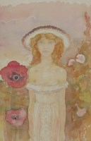 Lot 336 - John O'Connor (1913-2004)
GIRL AND POPPIES
Signed l.l. watercolour
54 x 35cm

*Artist's Resale Right may apply to this lot.