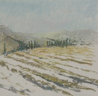 Lot 337 - Charlotte Ardizzone (b.1943)
'LANDSCAPE WITH CYPRESS
