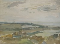 Lot 338 - Charles Ernest Cundall RA RWS (1890-1971)
'SUSSEX SCENE I'
Watercolour
35.5 x 46.5cm

Exhibited: Phoenix Gallery
