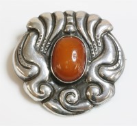 Lot 10 - A Skonvirke Danish brooch