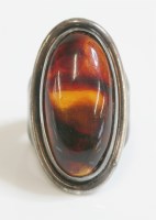 Lot 51 - A sterling silver Danish modernist ring