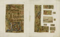 Lot 349 - ILLUMINATED MANUSCRIPT CUTTINGS:
C.16/17th century (Durer?)